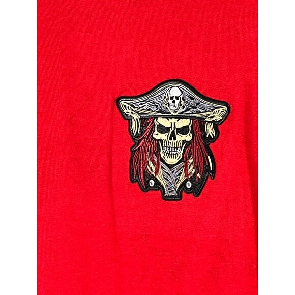 Retro Pirate Skeleton Halloween Grunge Punk Hoodie Patches Kid L Preppy Classic - Picture 7 of 13